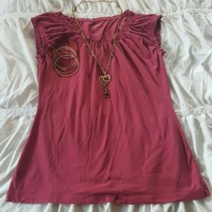 Ann Taylor capped sleeve t-shirt
